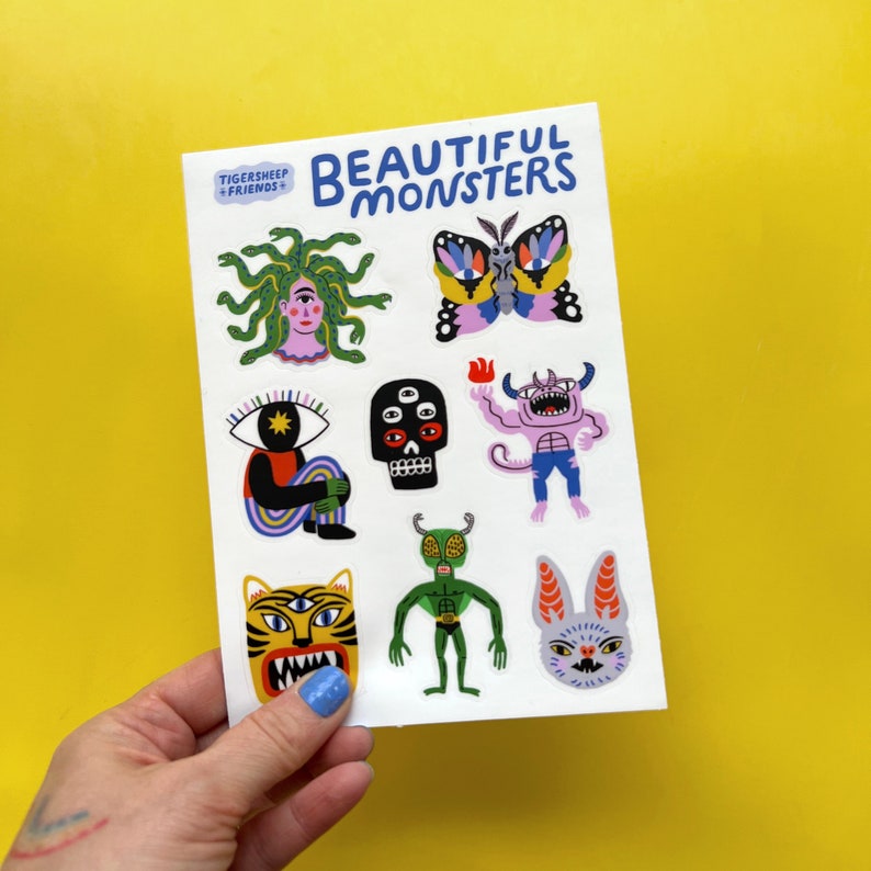 Beautiful Monsters Sticker sheet image 8