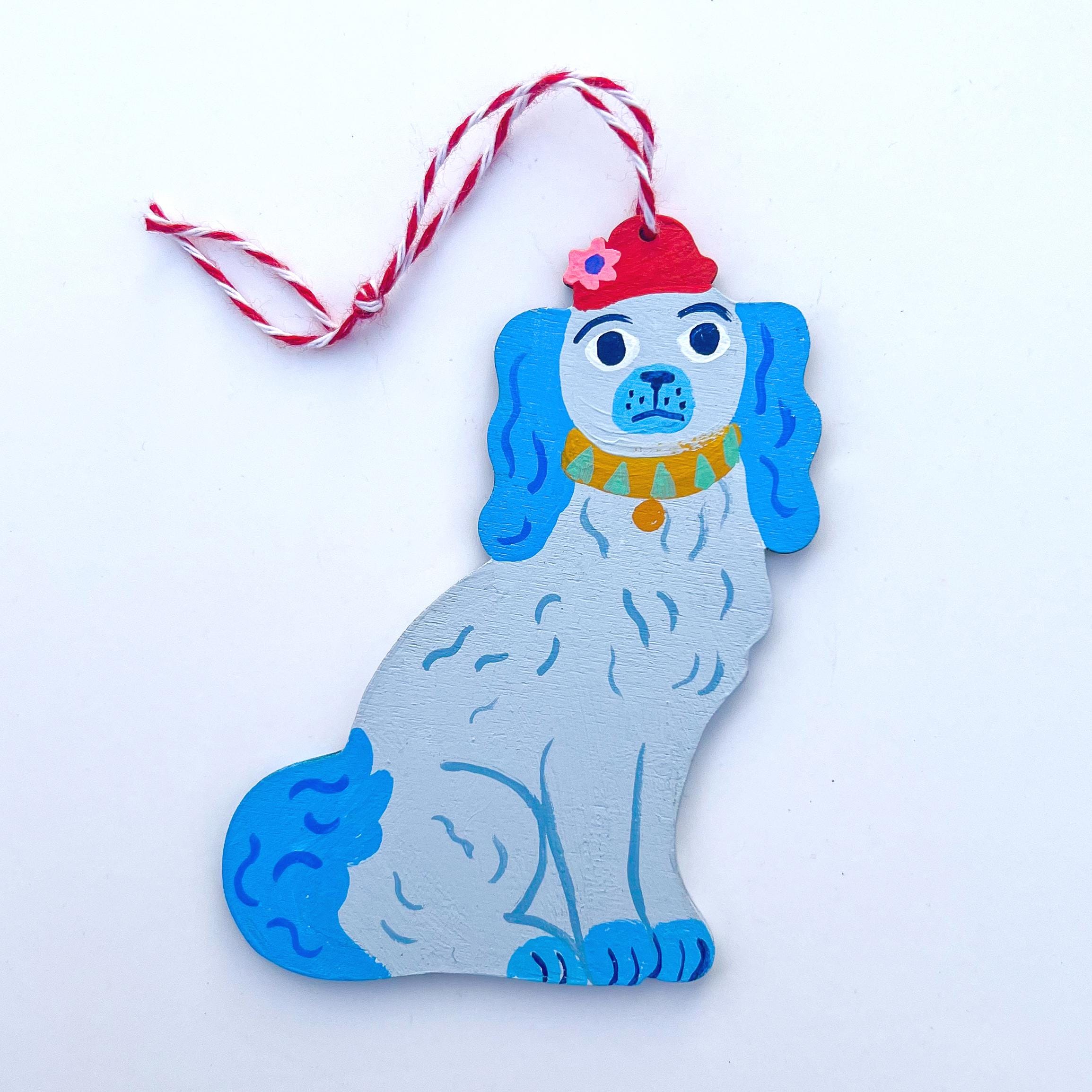 Staffordshire Dog / Ozdoba świąteczna / Malowana ręcznie