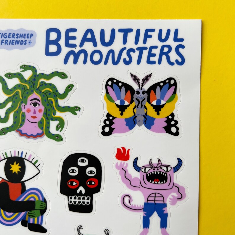 Beautiful Monsters Sticker sheet image 7