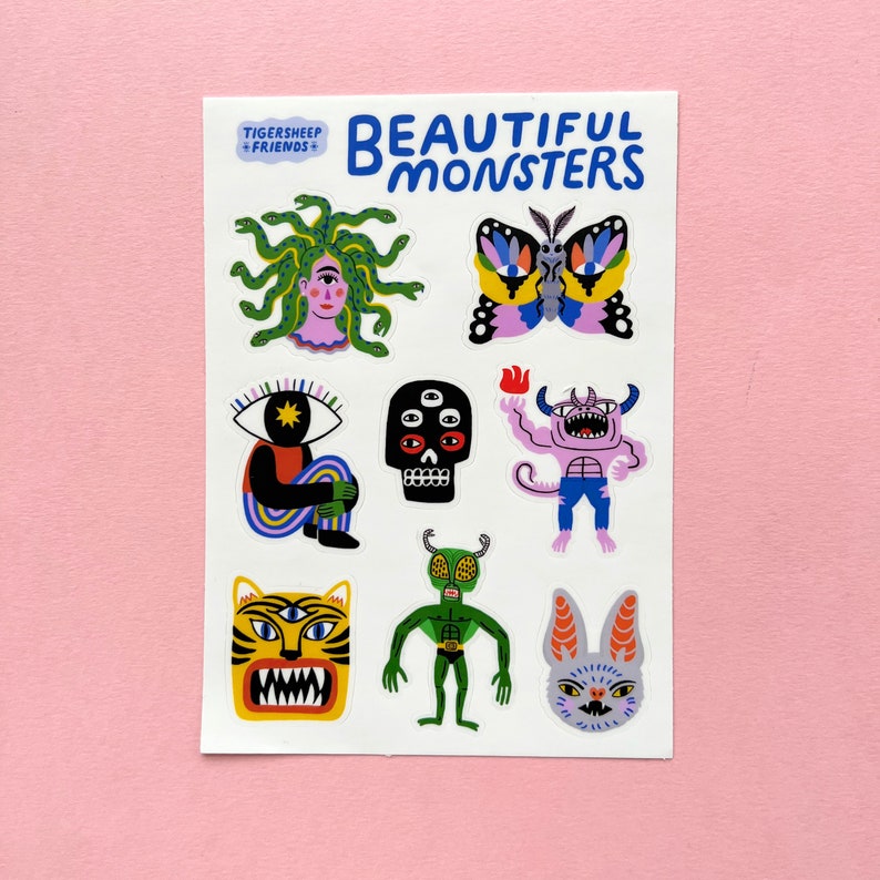 Beautiful Monsters Sticker sheet image 2