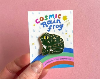 Enamel Pin Cosmic Rain Frog