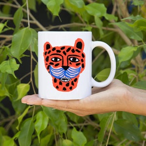 LeoPard Mug Mug by Colin Walsh image 1