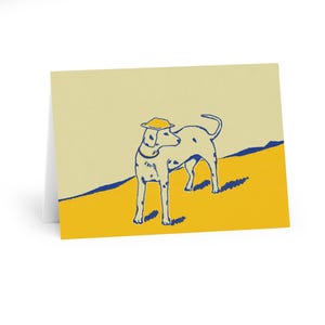 Grußkarten mit Hunde Illustration (5er Pack)