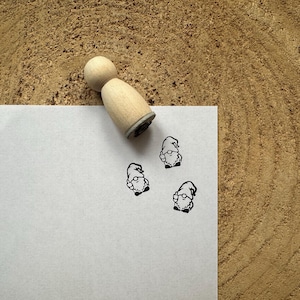 Tampon Gnome Middle Finger. Tampon à encre Gnome qui fait un doigt d'honneur. Tampon gnome Père Noël doigt. Tampon pour livres