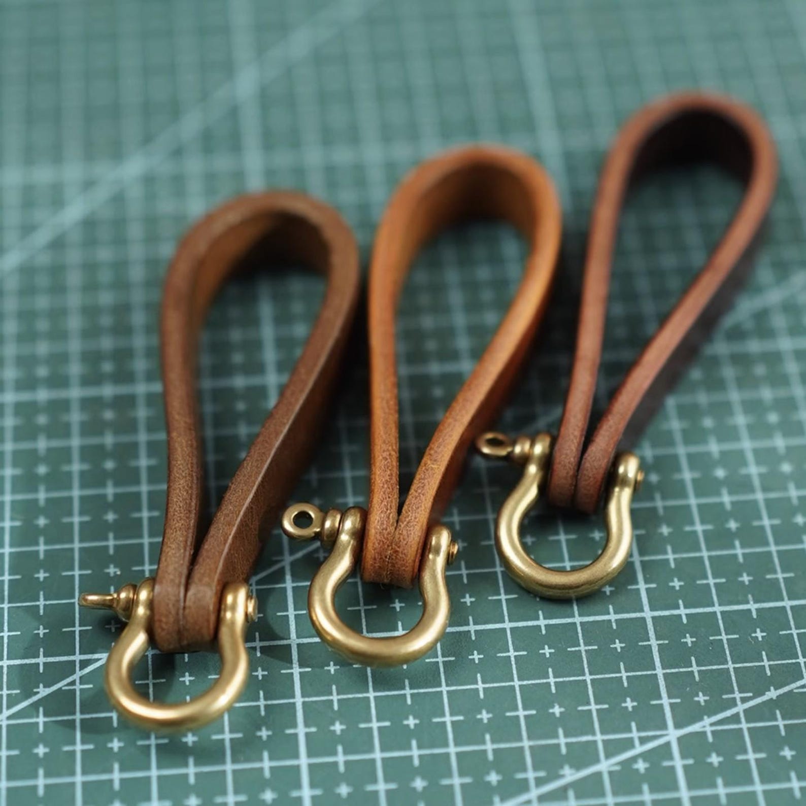 Leather Keychains Made From Recycled Leather Scraps - Etsy