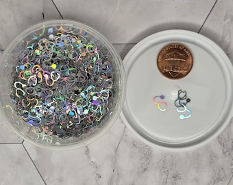 READY TO SHIP-Holographic Shape Glitter-Stethoscope
