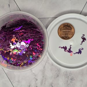 READY TO SHIP-Glitter 1/2, 1 or 2 oz-Hemp Leaf-Flamingo-Palm Trees-Northern Star-Fall Leaves-Snitch-Triangle-Lightning Bolt-Heart-Latte Halo Flamingo