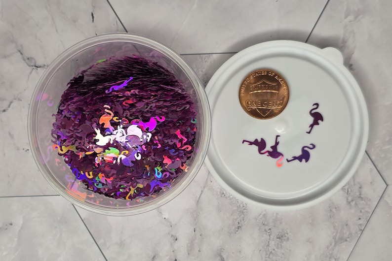 READY TO SHIP-Glitter 1/2, 1 or 2 oz-Hemp Leaf-Flamingo-Palm Trees-Northern Star-Fall Leaves-Snitch-Triangle-Lightning Bolt-Heart-Latte Halo Flamingo