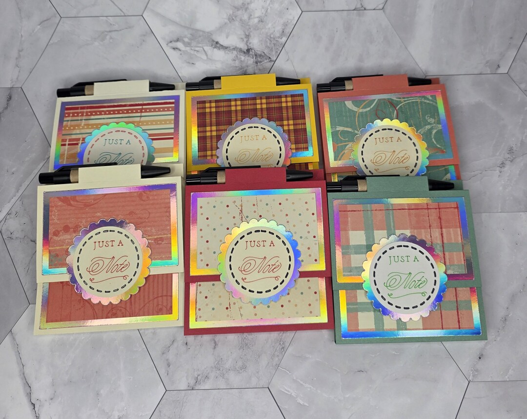 3x3 Mini Sticky Note Pad With Calendar and Pen - Stationery - Gifts - Etsy