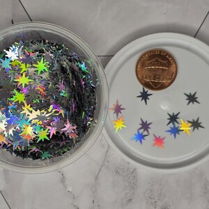 READY TO SHIP-Glitter 1/2, 1 or 2 oz-Hemp Leaf-Flamingo-Palm Trees-Northern Star-Fall Leaves-Snitch-Triangle-Lightning Bolt-Heart-Latte Northern Star