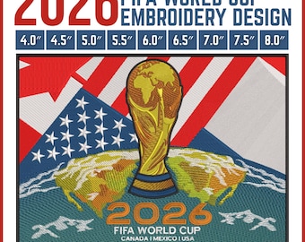 World Soccer Embroidery Design | Championship Patch (Digital Download)