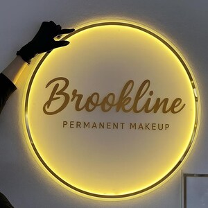 Custom LED Backlit Acrylic Business Logo Sign - Perspex Signage - Etsy