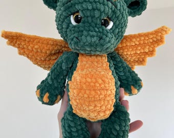 Dragon crochet pattern in English