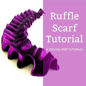 PDF Felting Tutorial. Ruffle Scarf (Beginner)