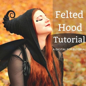PDF Felting Tutorial. Felted Druidic Hood (Competent)