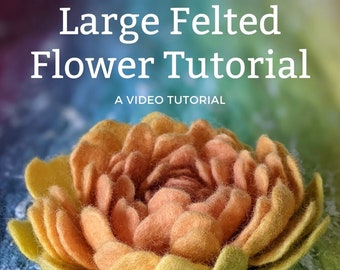 Video-tutorial over vilten bloemen (beginner)