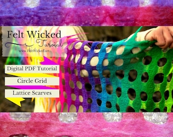 PDF Felting Tutorial. Felted Lattice Scarf (Beginner Level)
