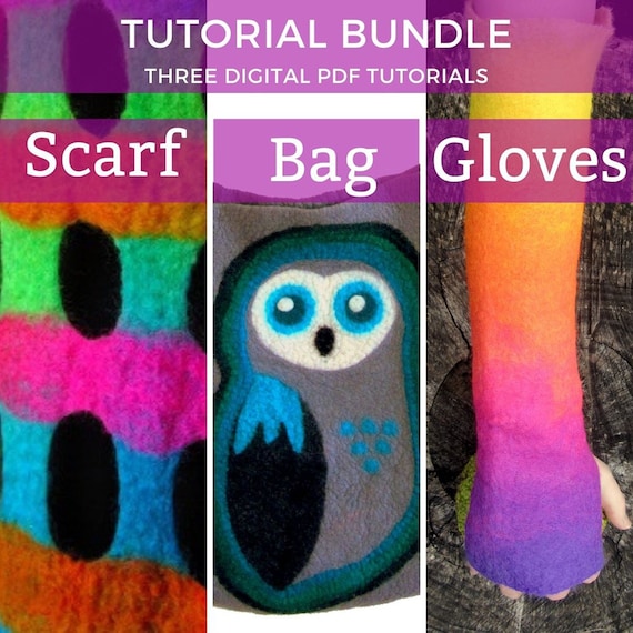 Tutorial PDF per Sciarpa a traliccio, borsa