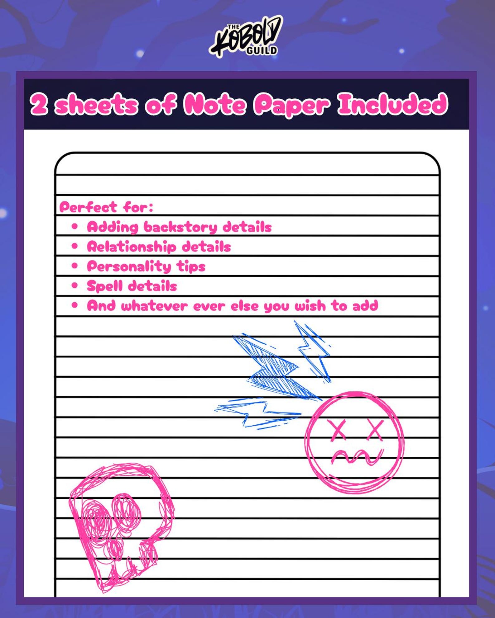 Printable D&D 5e Character Sheet, Spell Tracker, Notes | A4 PDF - Etsy