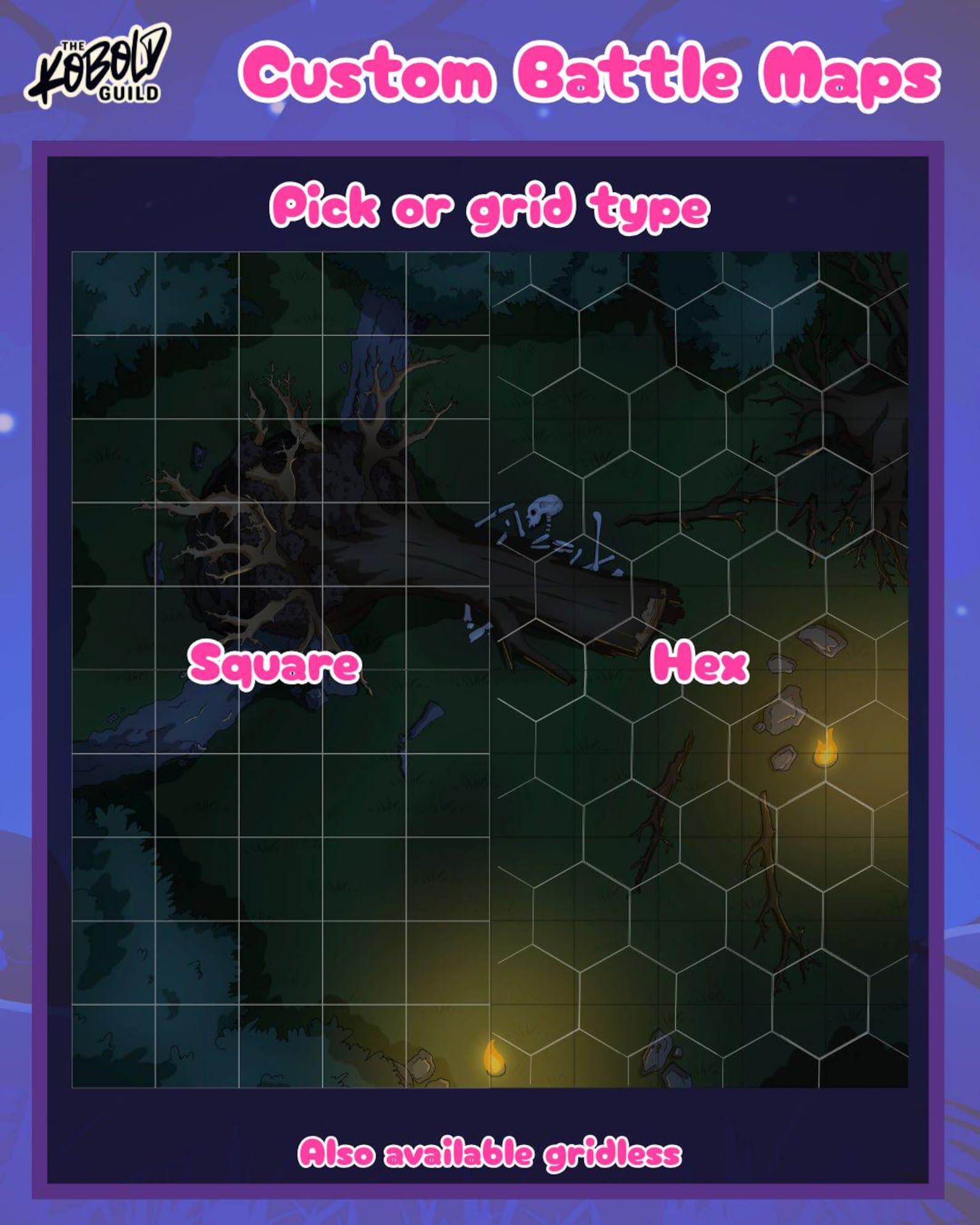 Custom Medium Battle Map (up to 35x35 Grid) | VTT and Printable | Dnd ...