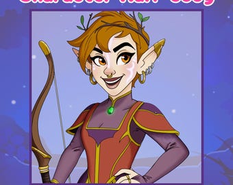 Halvkropps-RPG-karaktärsuppdrag - Anpassat digitalt DnD- och fantasyporträtt