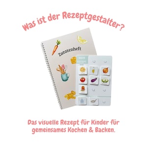 Visuelle Rezeptkarten für Kleinkinder, flexible Rezepte mit Symbolen für mehr Selbstständigkeit