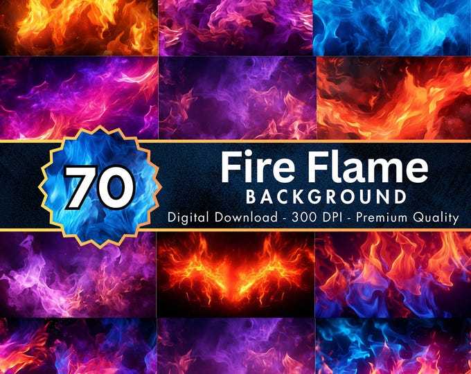 Fire Comp Background 70 Fire Flame Backgrounds, Colorful Fire Digital Backdrops, Flame and ...