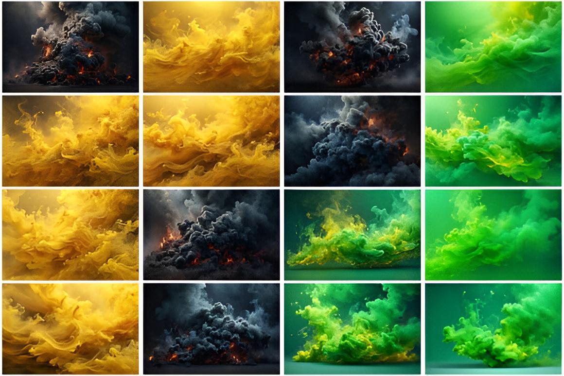 100 Smoke Bomb Backgrounds Bundle | Colorful Smoke Cloud Backdrops ...
