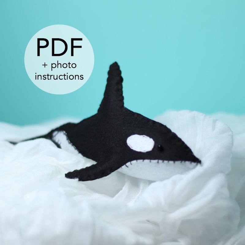 Felt Orca - Etsy