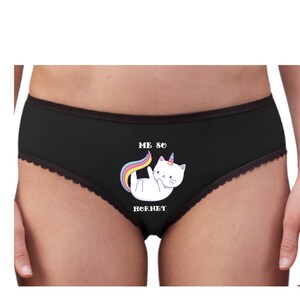 Vdsrup Women's Unicorn Underwear - Rainbow Roses Print Hipster Panties Soft Breathable