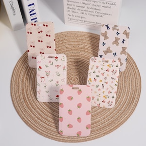 Joli porte-cartes d'identité, porte-badge personnalisé pour le bureau, l'école et le travail, protège-cartes, accessoire pour tour de cou, plastique dur, cadeau pour enseignant
