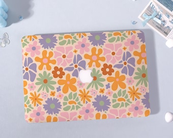 Retro Floral,MacBook Hard Case for MacBook Air 13/15 Inch 2026 2025, MacBook Pro 13 14 15 16 Inch,M1 M2 M3 M4 M5 Laptop Cover