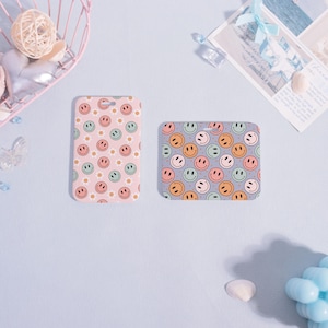 Pretty ID Holder,Name Card Holder,Custom Badge Holder for Office,School and Work,Card Protector,add on for lanyard,Hard Plastic,Teacher Gift