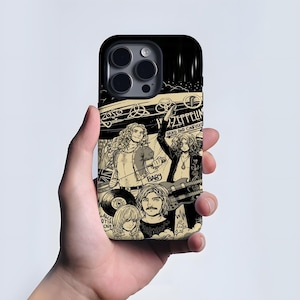 Led Zeppelin Rock Band and Roll Collage Phone Case - Tough Protective Cover, Music Lover Gift, Rock Concert Essential,Phone Accessory