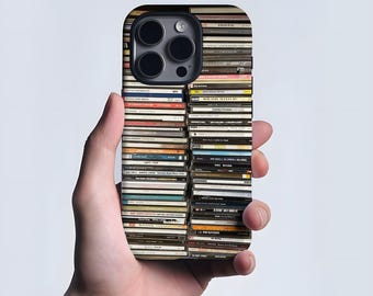 VHS Tape Phone Case, Stack Cassette Tape Phone Case – Personalized Retro Mixtape Design | Vintage Music Lover Gift | 80s 90s iPhone Samsung