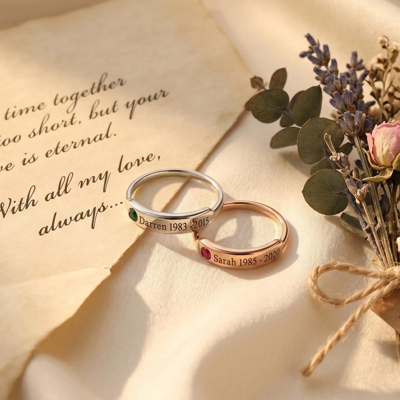 Memorial Rings - Etsy