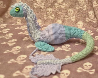 Crochet Sea Dragon Stuffed Animal: Poseable Wired Tail