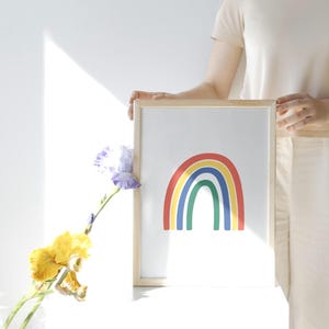 Beautiful rainbow art digital downloadable