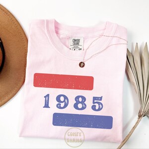 Custom birth year shirt, Vintage 1985 shirt 40th birthday gift, Born in 1985 shirt forties birthday gift, Turning 40 custom birth year tee