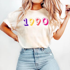 Aangepast shirt geboortejaar, Born in 1990 shirt 35e verjaardag shirt, Turning 35 shirt aangepast geboortejaar T-shirt, klassiek shirt 1990 35e verjaardag T-shirt