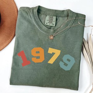 Custom birth year shirt, Born in 1970s shirt 46th bday shirt, Turning 46 shirt custom birth year tee, Classic 1979 shirt 46th birthday shirt