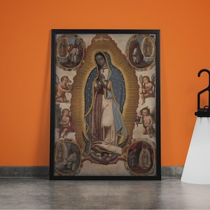 Our Lady of Guadalupe Art Print: Virgin Mary Canvas, Religious Gift