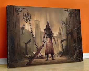 Silent Hill Pyramid Head Canvas Print | Horror Game Wall Art