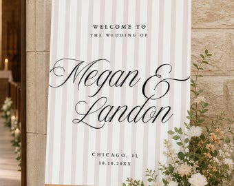 Script Calligraphy Wedding Welcome Sign, Arched Foam Board Wedding Sign, Neutral Wedding Entrance Decor