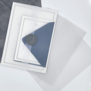 Vellumwrap for Wedding Invites, Vellum Invite Wrap, Translucent vellum wrap, Vellum Jacket for 5 x 7 Invitations, Clear Vellum for DIY