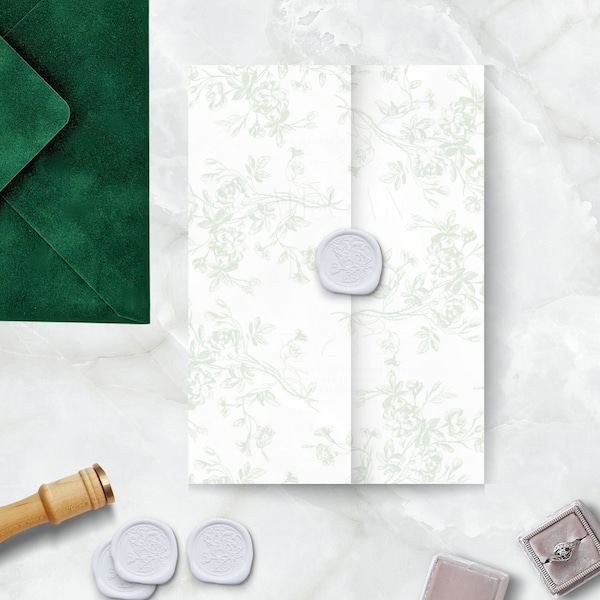 Wedding Invitation Vellum Jacket Etsy Australia