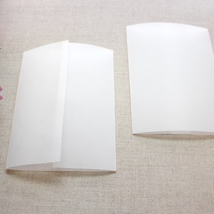 Vellum Wrap, Vellum Jackets For 5 x 7 Invitation, Vellum Paper Supplies, Vellum Jackets for DIY Invitations, Pre-Folded Vellum Wrap
