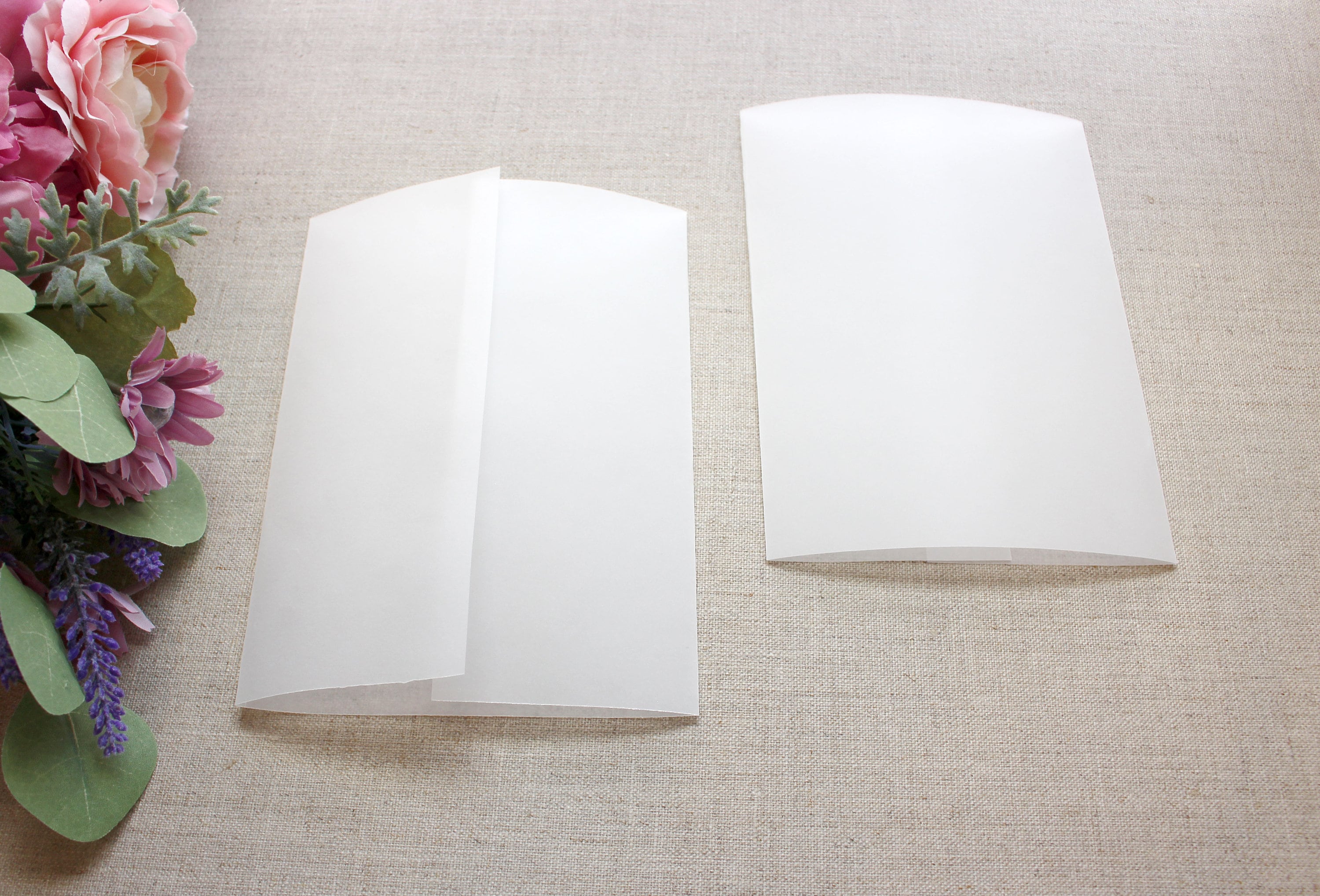 Vellum Jacket Sample Vellum For 5 x 7 Wedding Invites Vellum Etsy