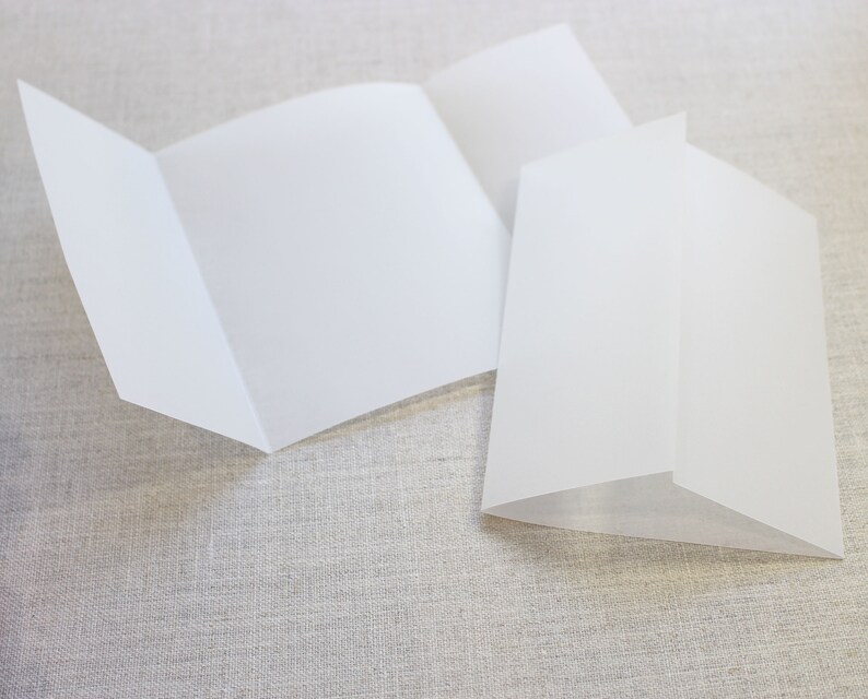 Vellum Wrap Vellum Jackets for 5 X 7 Invitation Vellum Paper Etsy