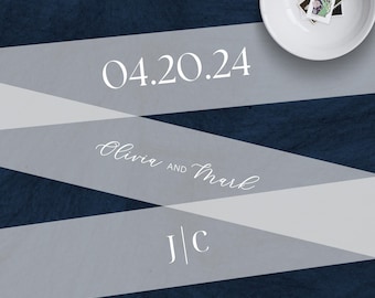 Custom White Ink Vellum Belly Bands with Logo, Personalized Belly Band for 5 x 7 Invitations, Wedding Invitation Vellum, PRINTED BELLYBAND